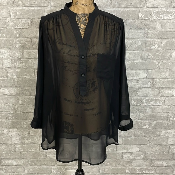 Maurices Tops - Maurices Black Sheer Blouse